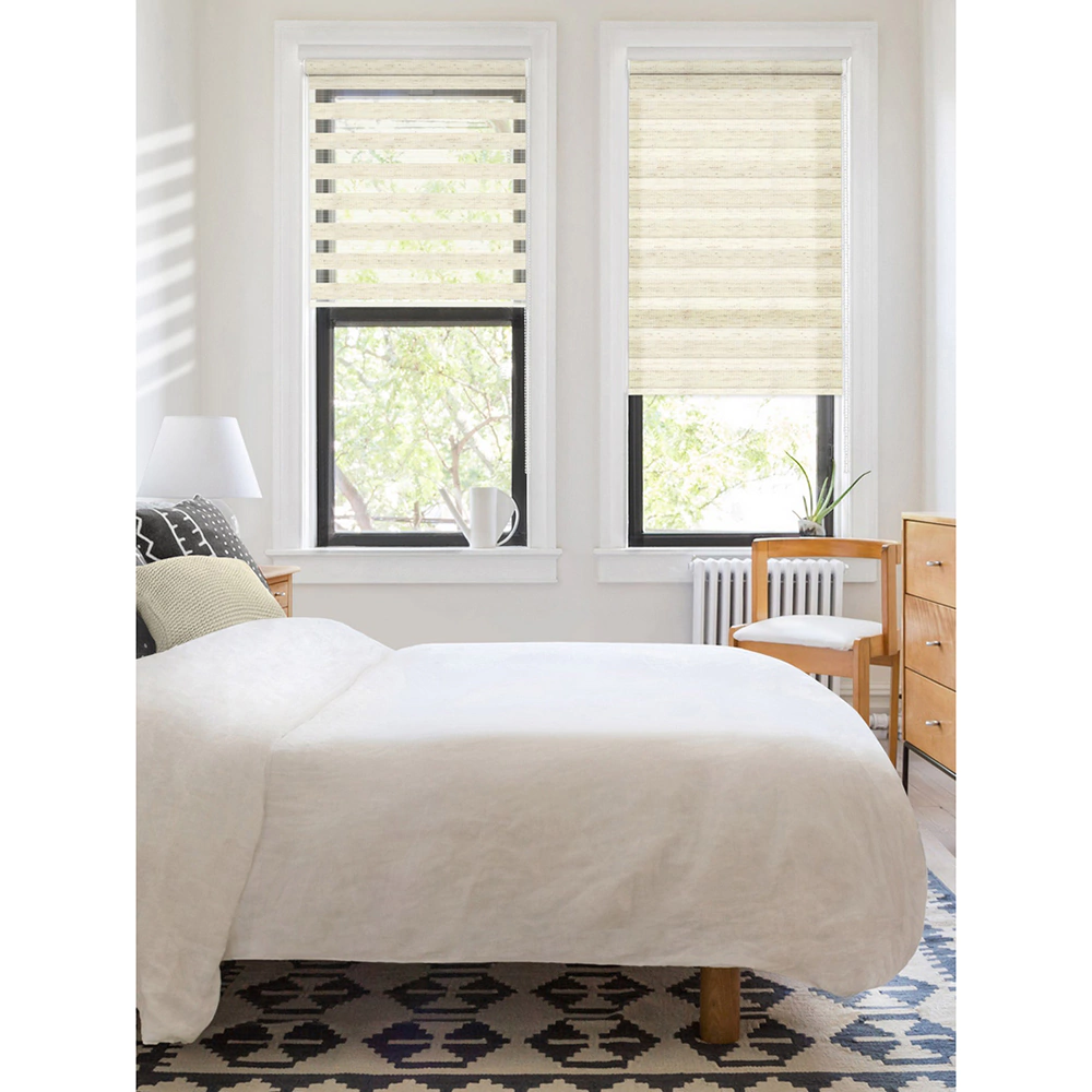 Рулонная штора тканевая День-Ночь 57х170 см бежевая