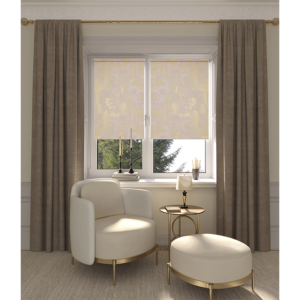 Рулонная штора мини тканевая Марко 47х175 см миндаль