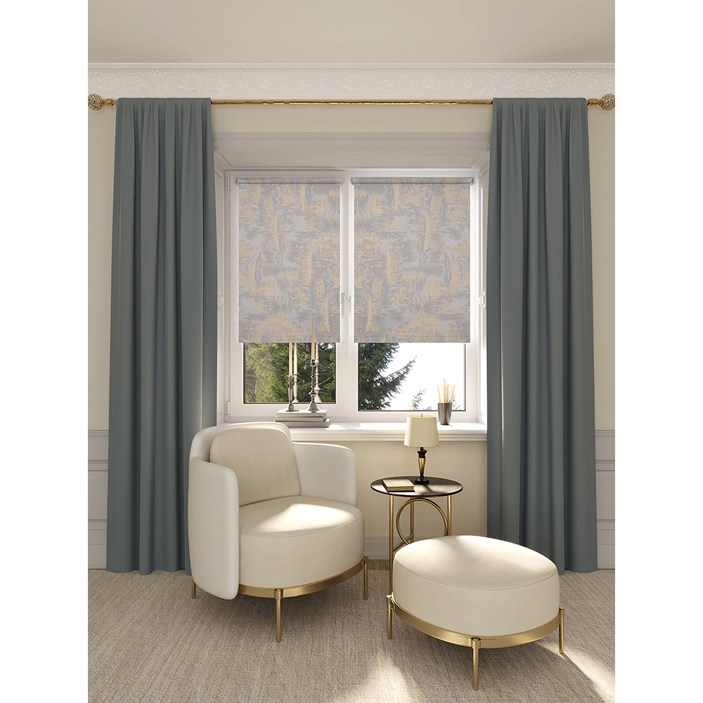 Рулонная штора мини тканевая Марко 98х175 см темно-серая