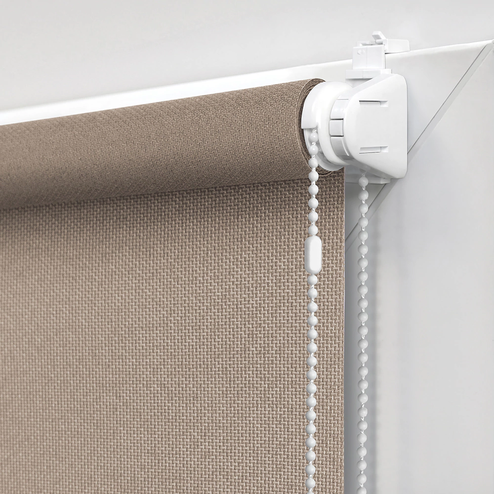 Штора рулонная тканевая NEODECO Фаро 80х160 см бежевая