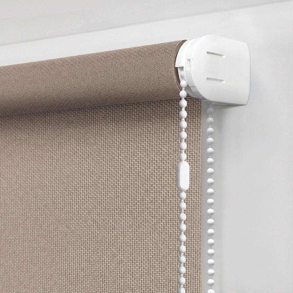 Штора рулонная тканевая NEODECO Фаро 160х160 см бежевая