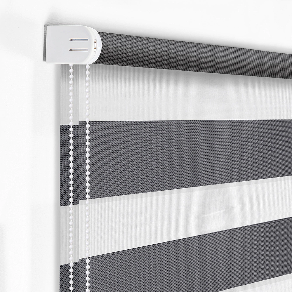 Штора рулонная MIAMOZA День-ночь светонепроницаемая 80х170 см графит