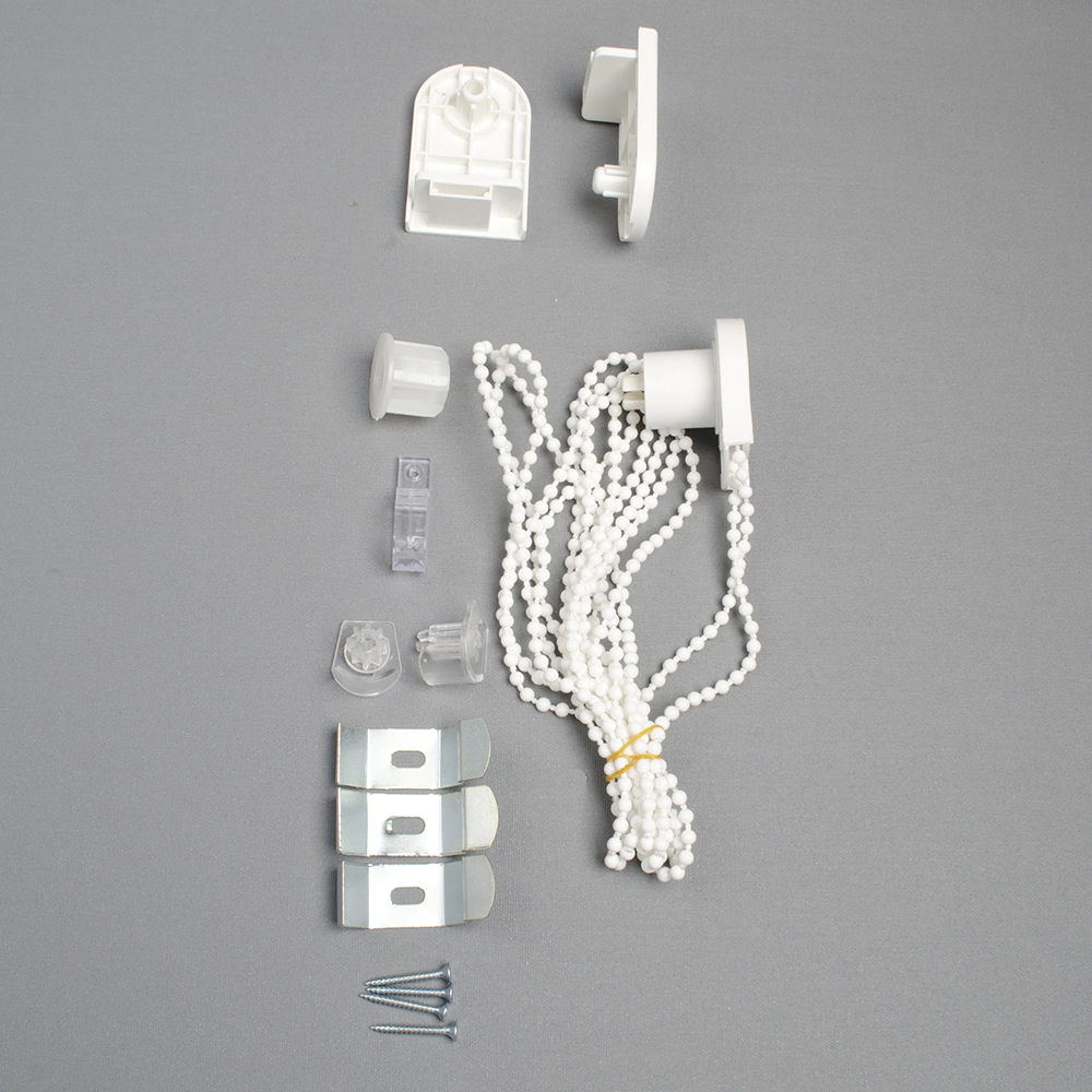 Штора рулонная MIAMOZA день-ночь светонепроницаемая 180х180 см серо-молочная