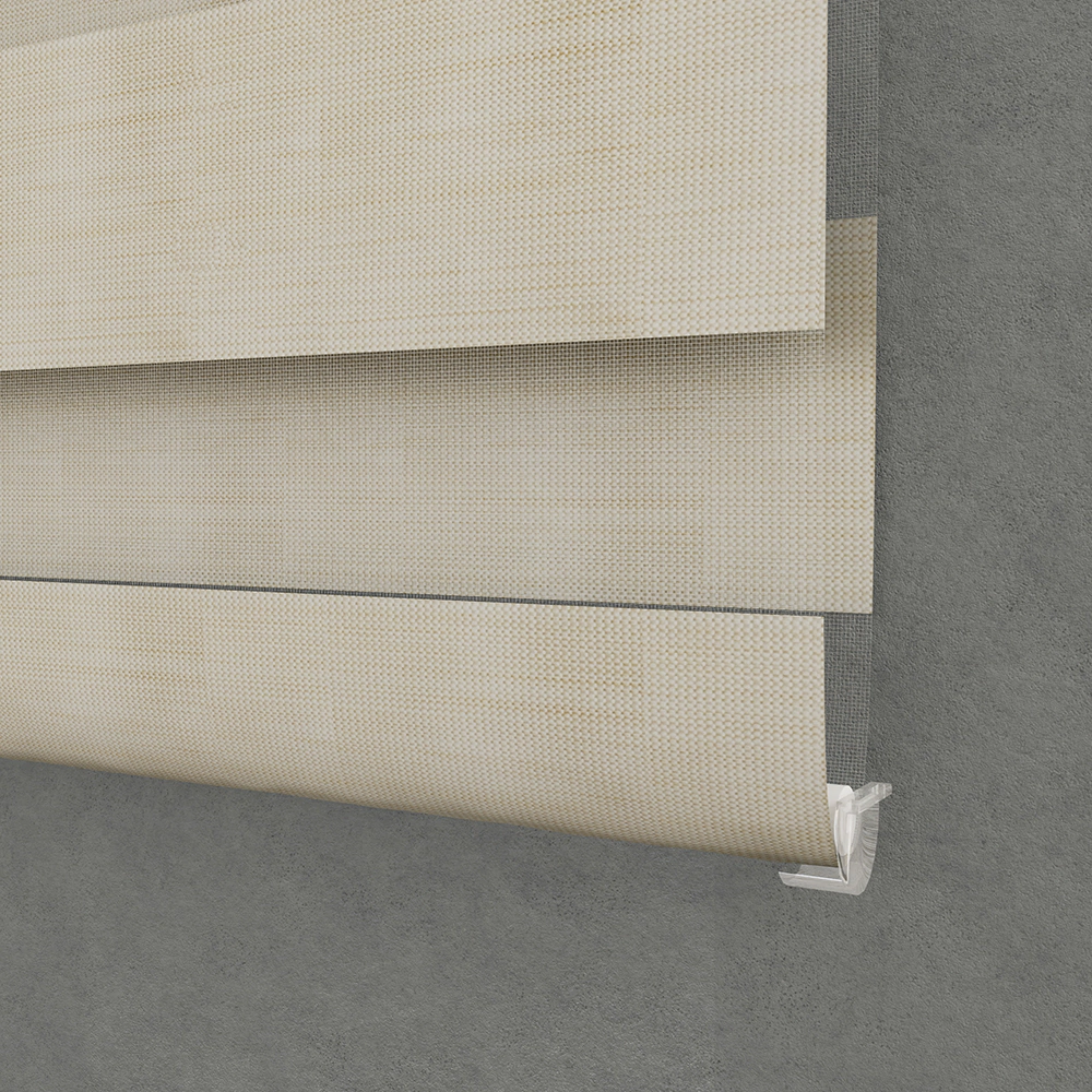 Штора рулонная Зебра День-ночь 60х160 см светло-бежевая