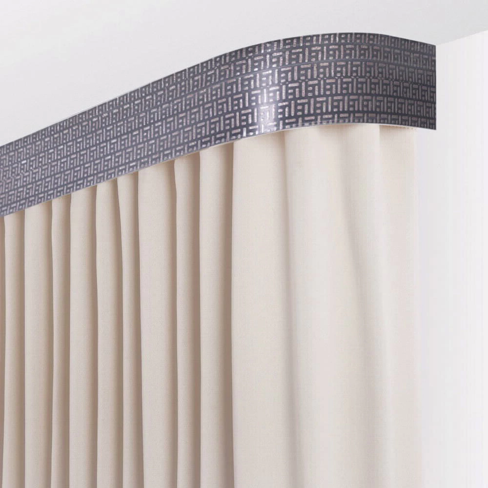 Потолочный карниз 2-рядный Твил с багетом капучино 300 см