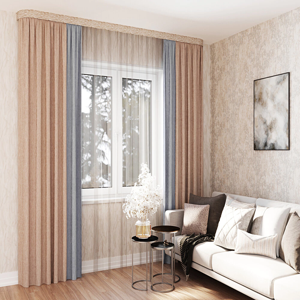 Потолочный карниз 2-рядный бежевый 300 см