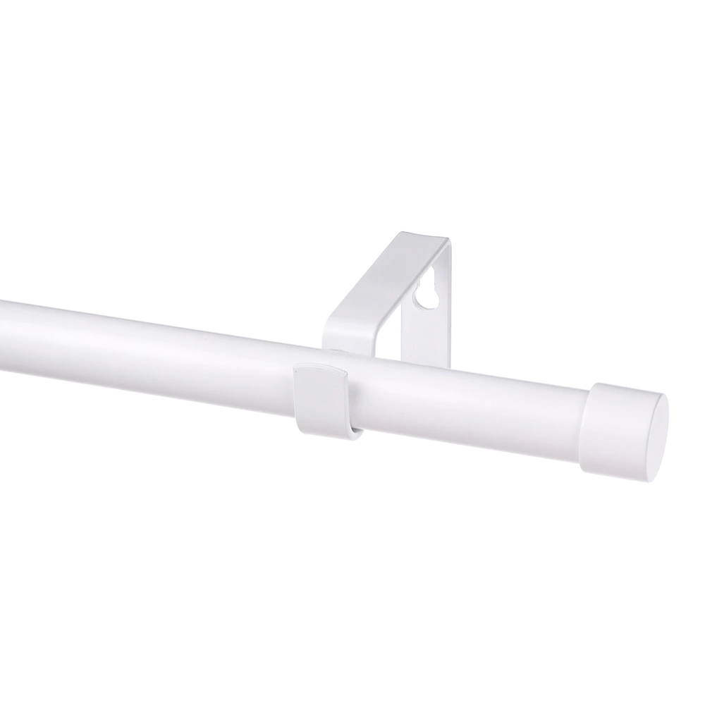 Держатель для карниза 1-рядный d20 мм Эконом белый матовый