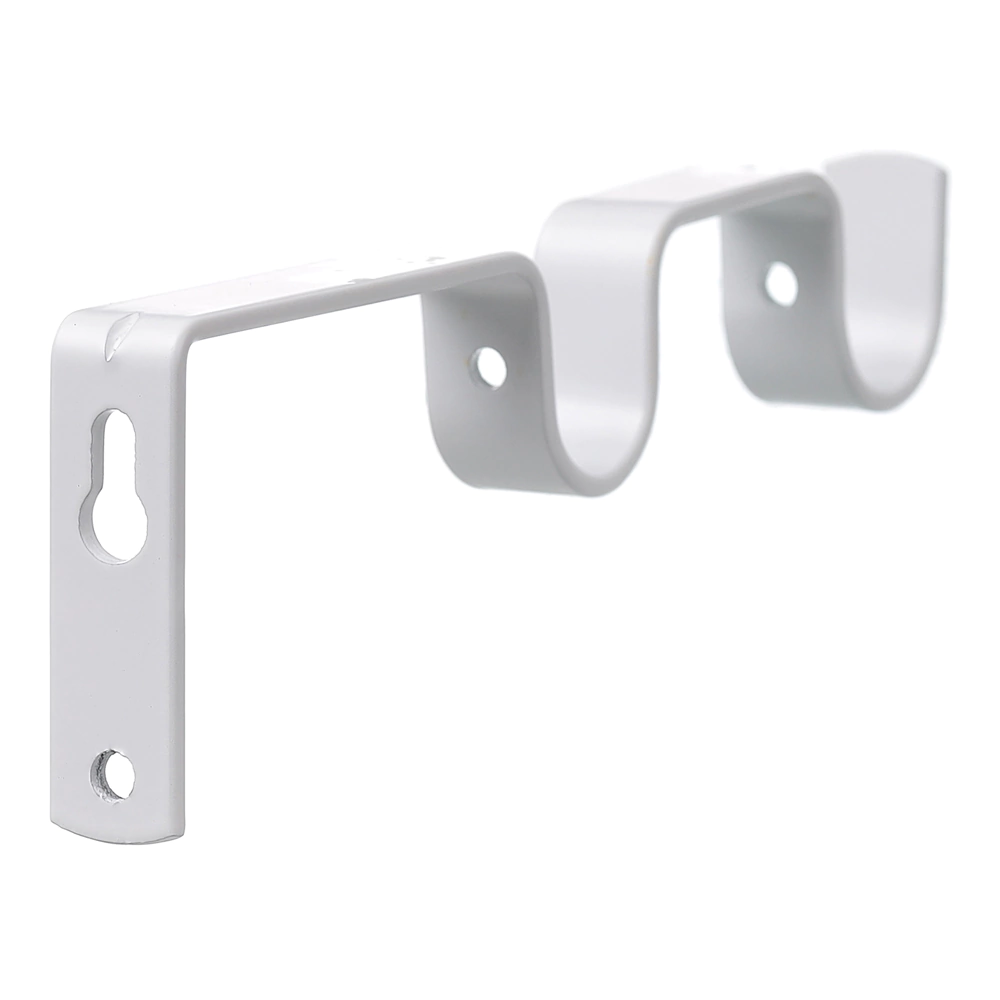 Держатель для карниза 2-рядный d20 мм Эконом белый матовый