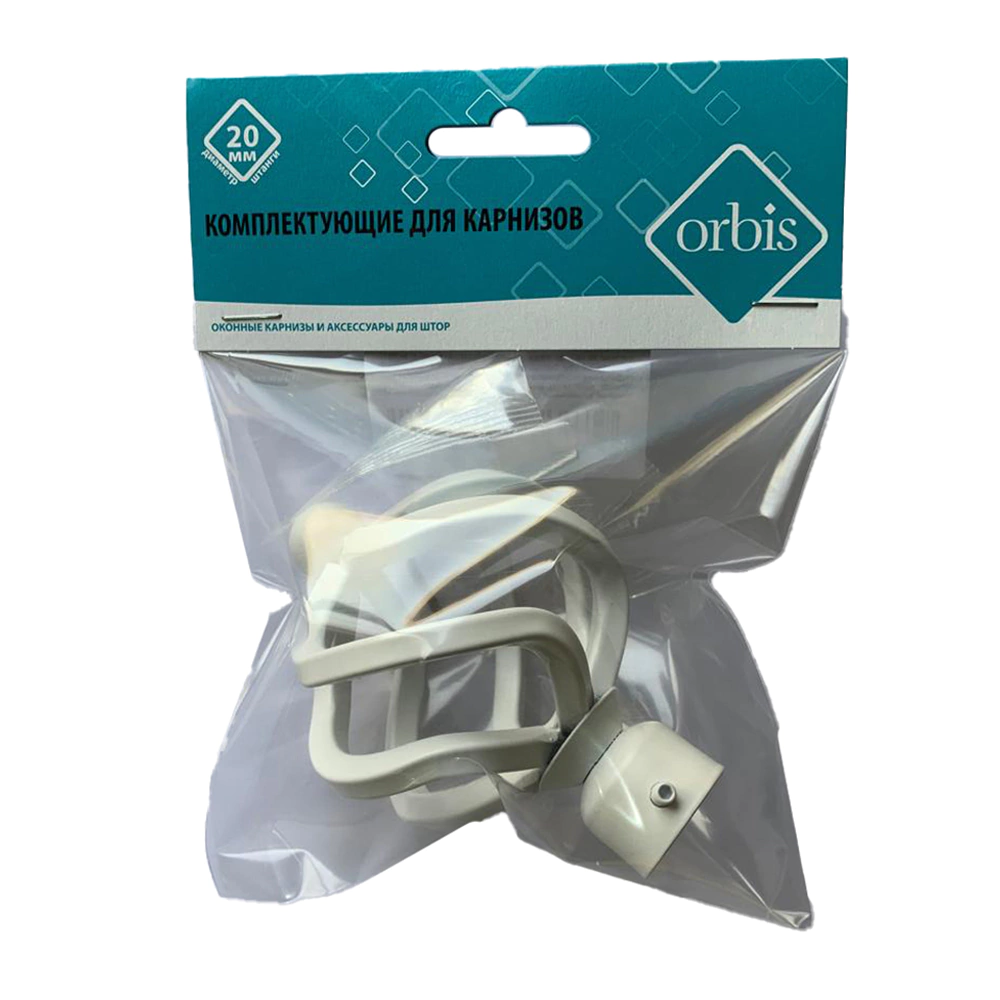 Наконечник d20 мм Глобо белый матовый