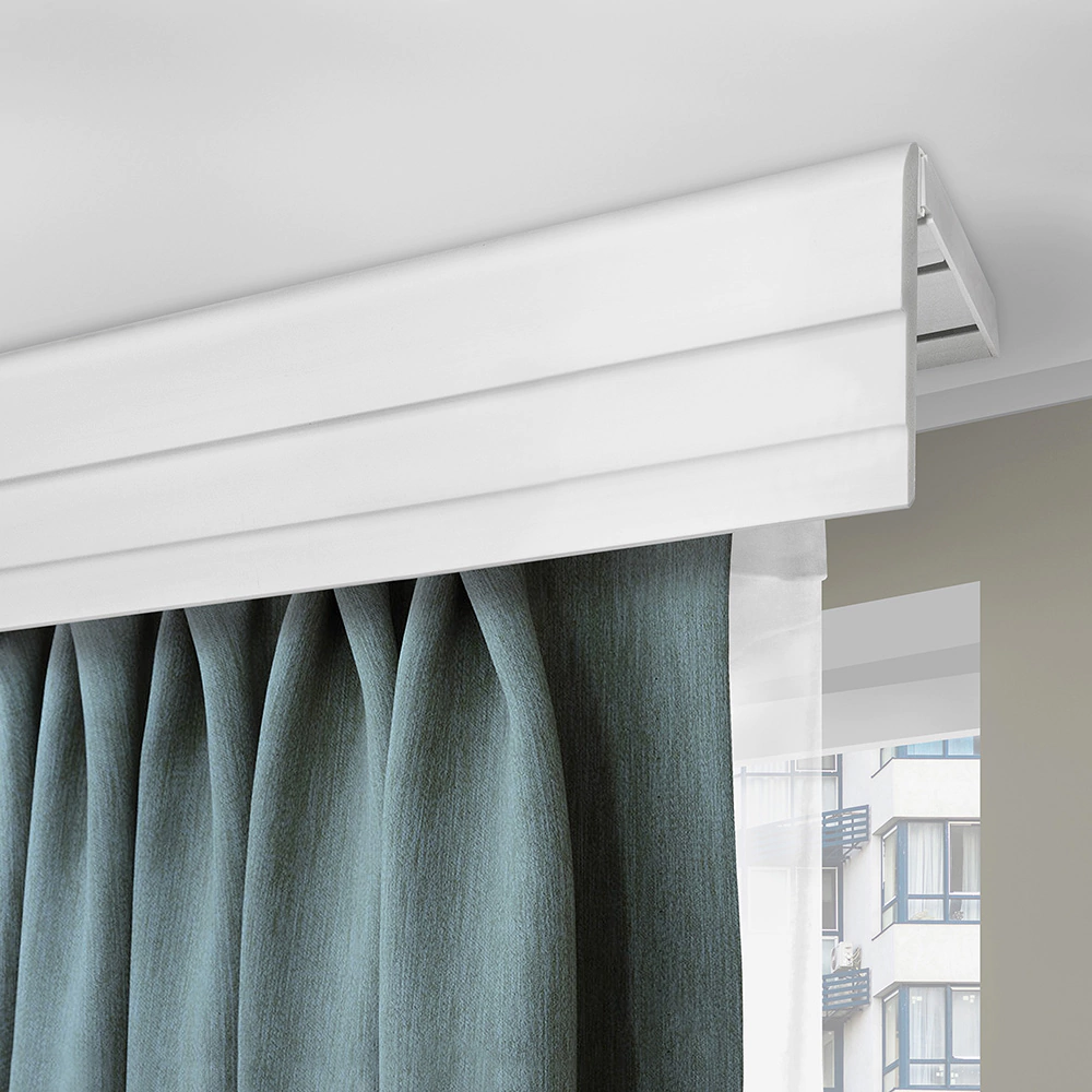 Потолочный карниз 2-рядный Каската с багетом 10,4 см белый 250 см