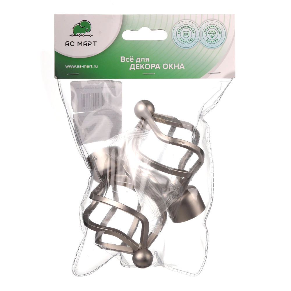 Наконечник d25 мм Булава никель-сатин 2 шт