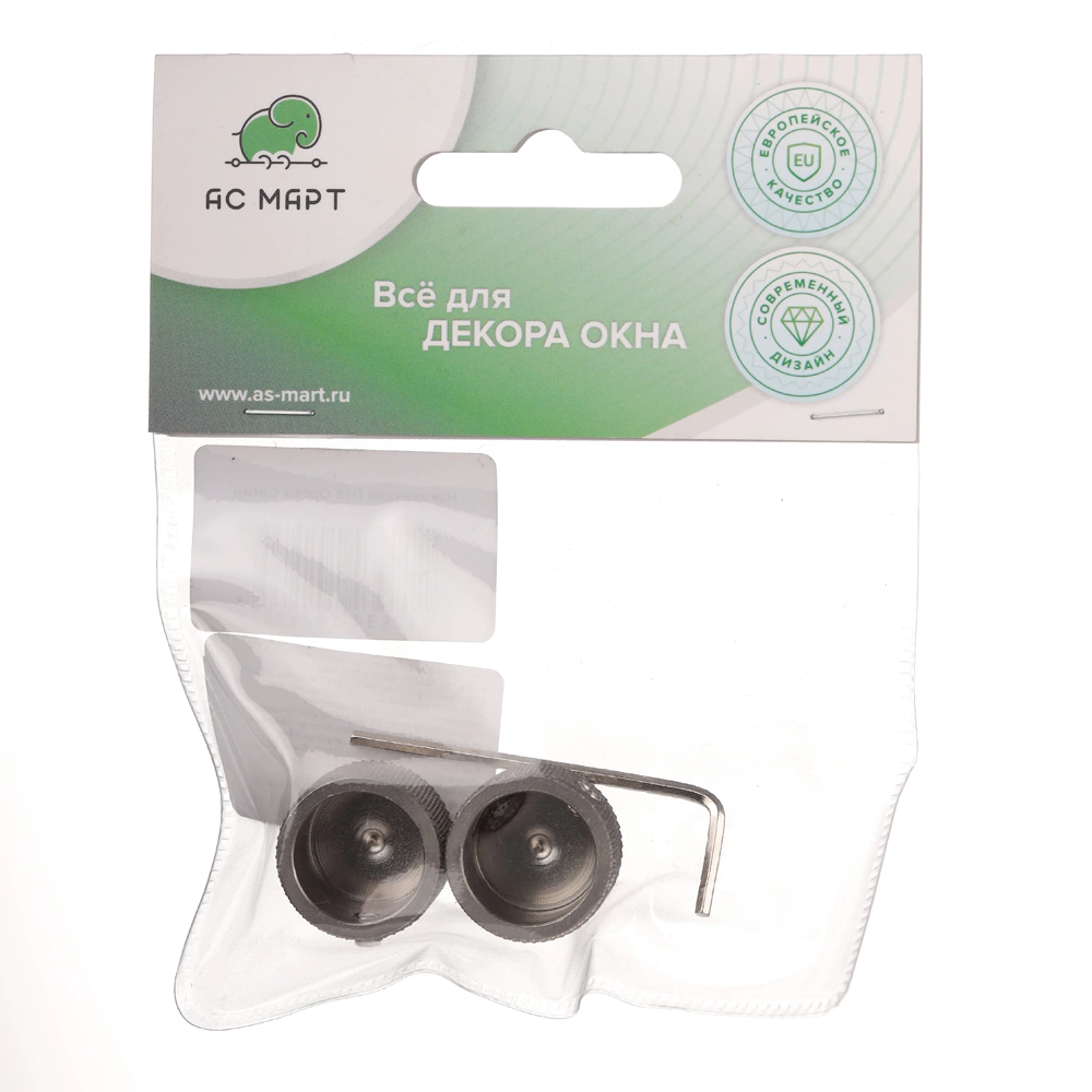 Наконечник d16 мм Орсей никель-сатин 2 шт