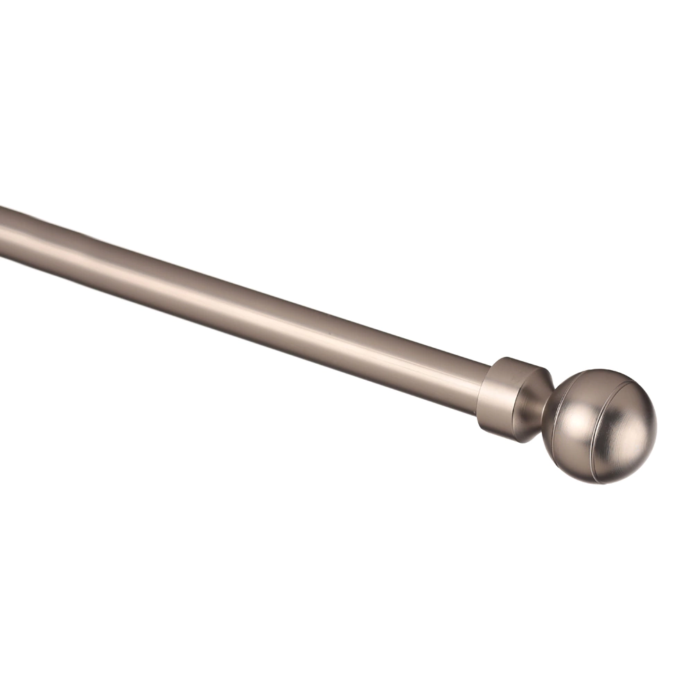 Наконечник d16 мм Шар рифленый никель-сатин 2 шт