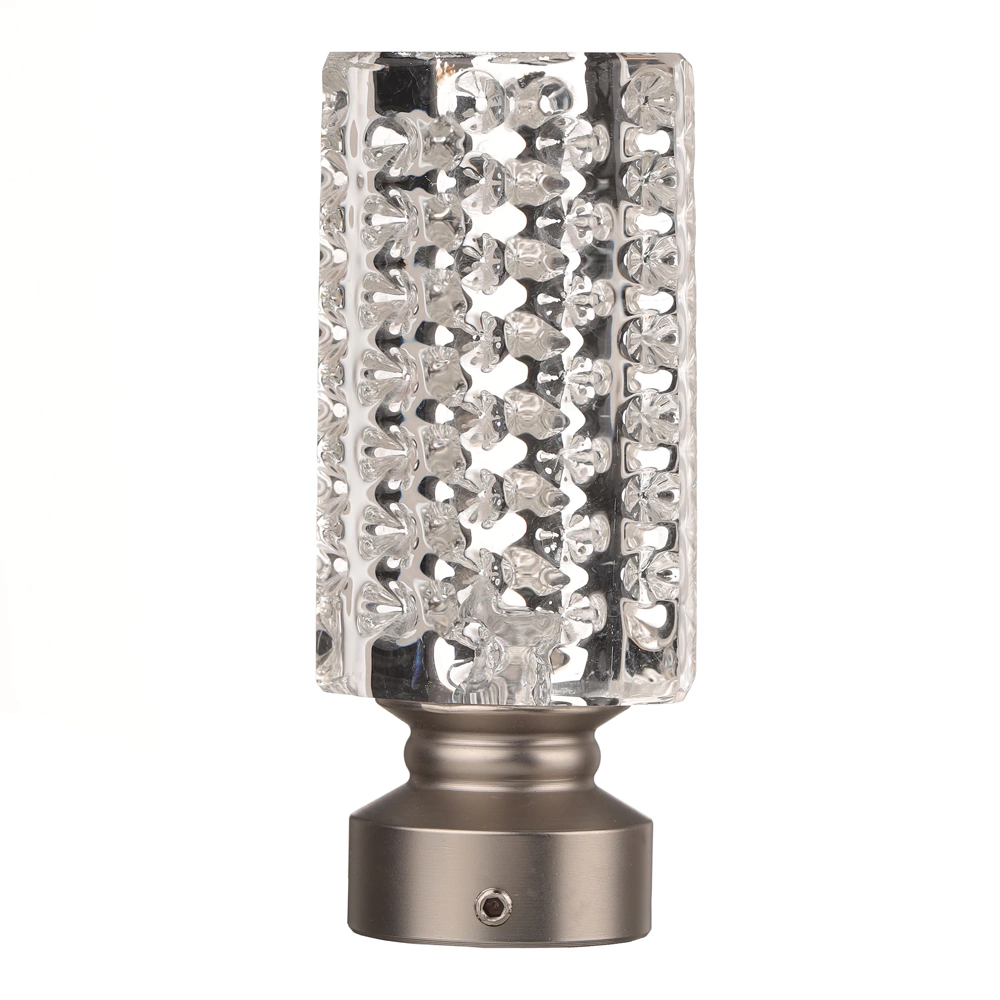 Наконечник d25 мм Баккара никель-сатин 2 шт