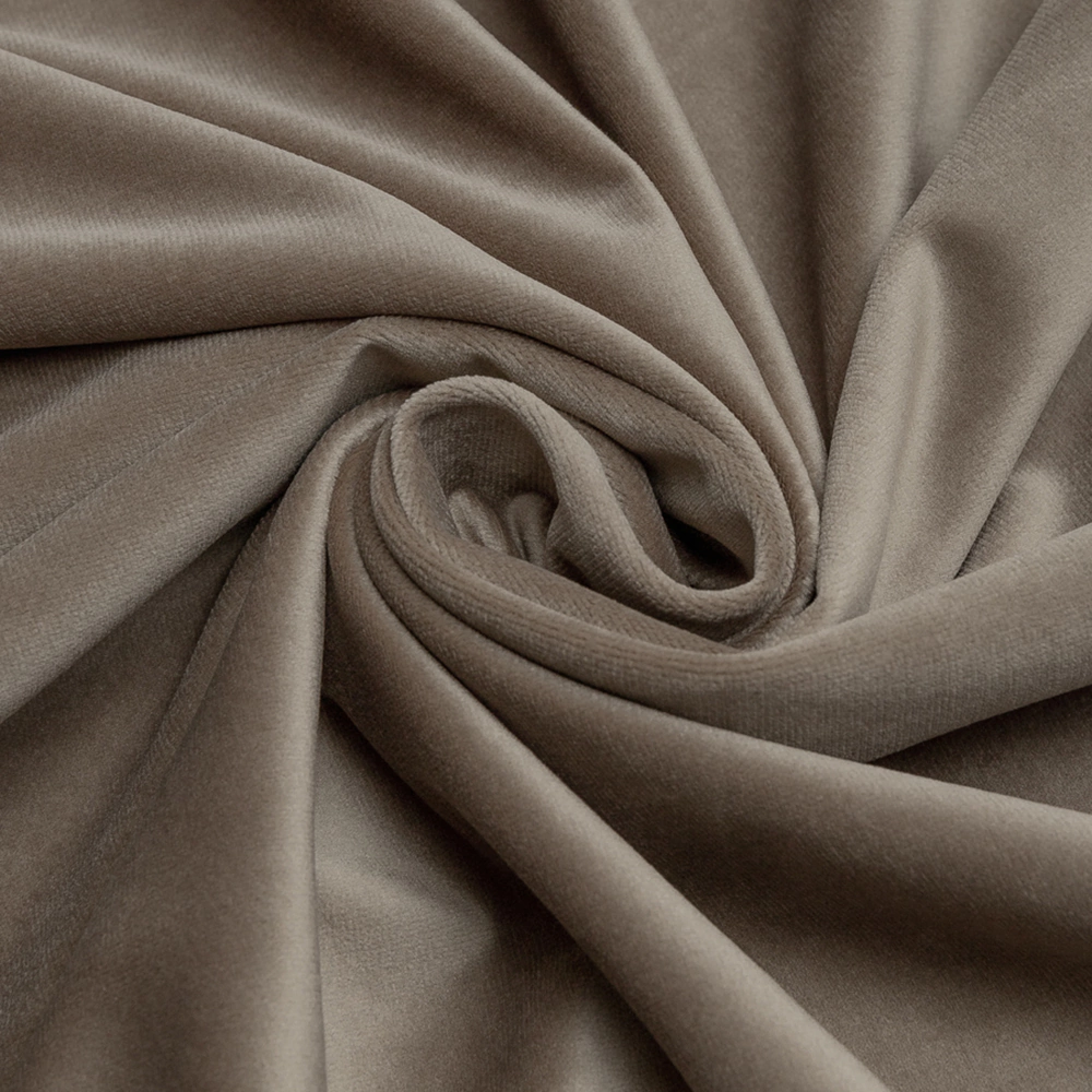 Штора Бархат 180х280 см коричневая