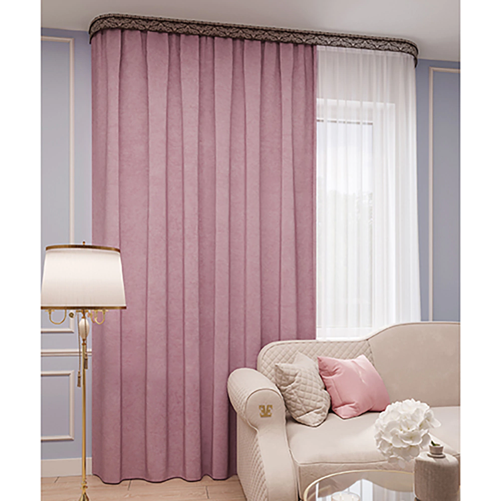 Штора Канвас 200х280 см брусника