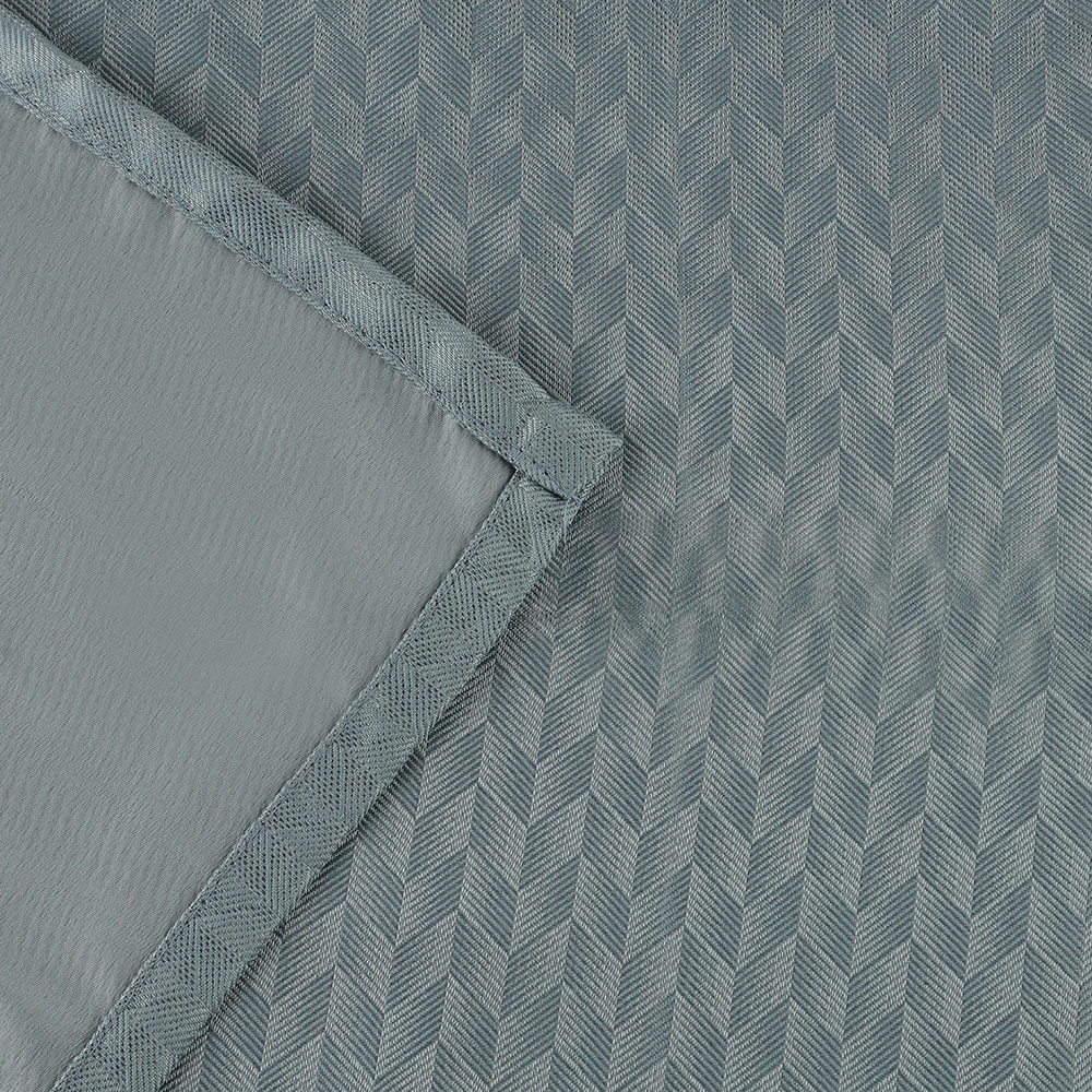 Штора NEODECO жаккард 200х280 см синяя