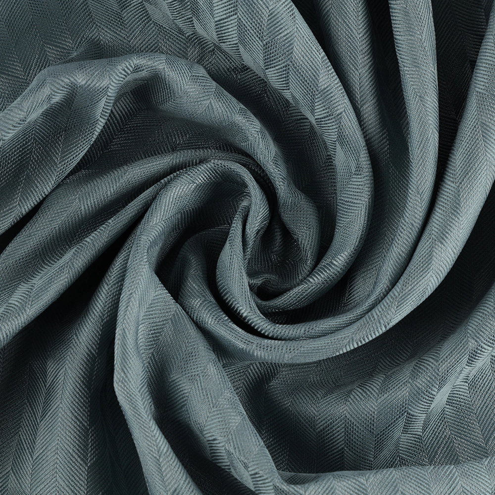 Штора NEODECO жаккард 200х280 см синяя