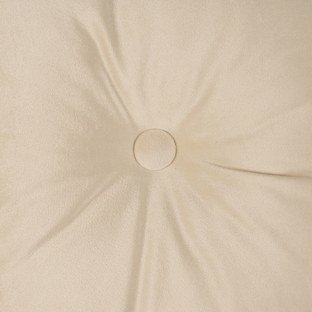 Подушка декоративная с пуговицей 45х45 см кремовая