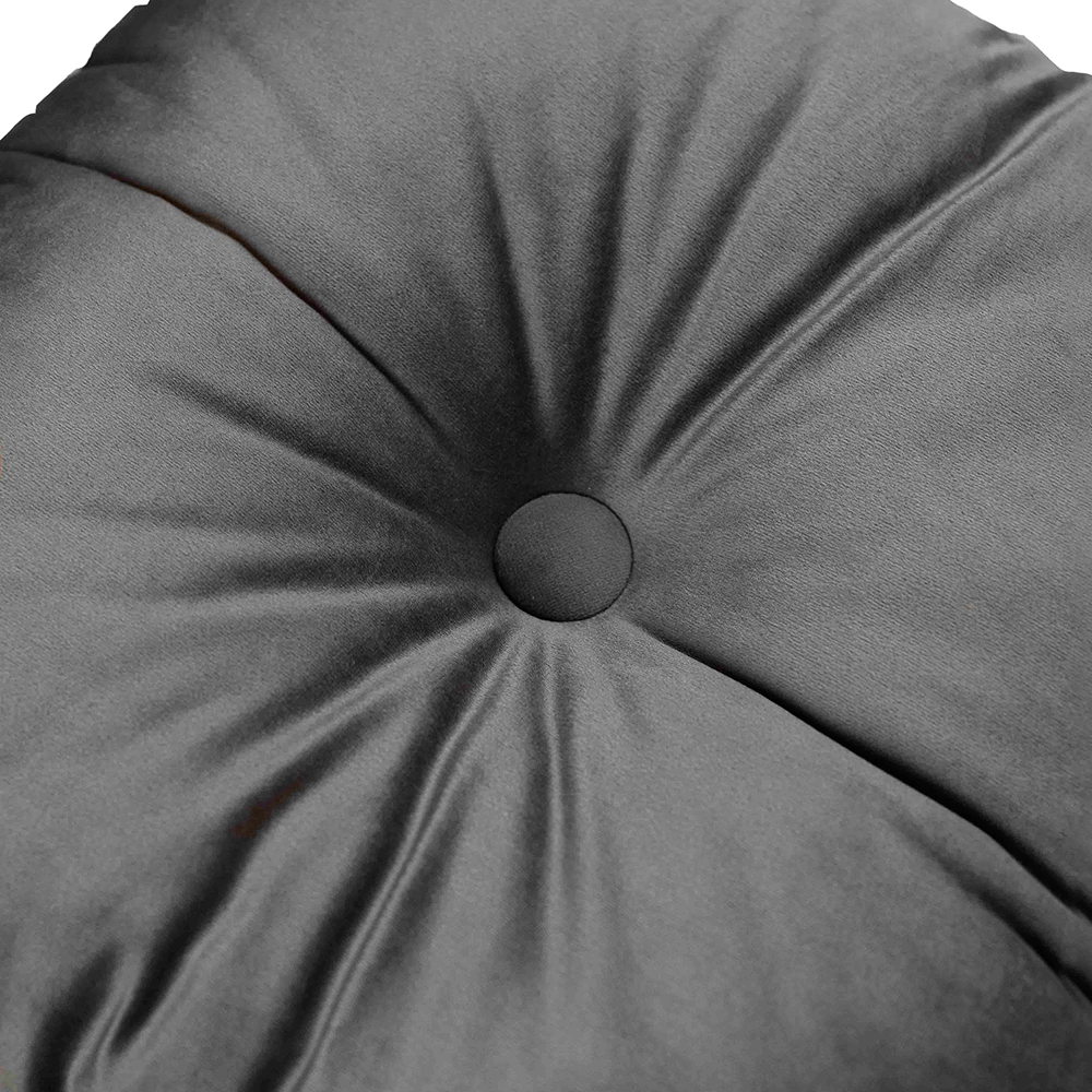 Подушка декоративная с пуговицей 45х45 см графит