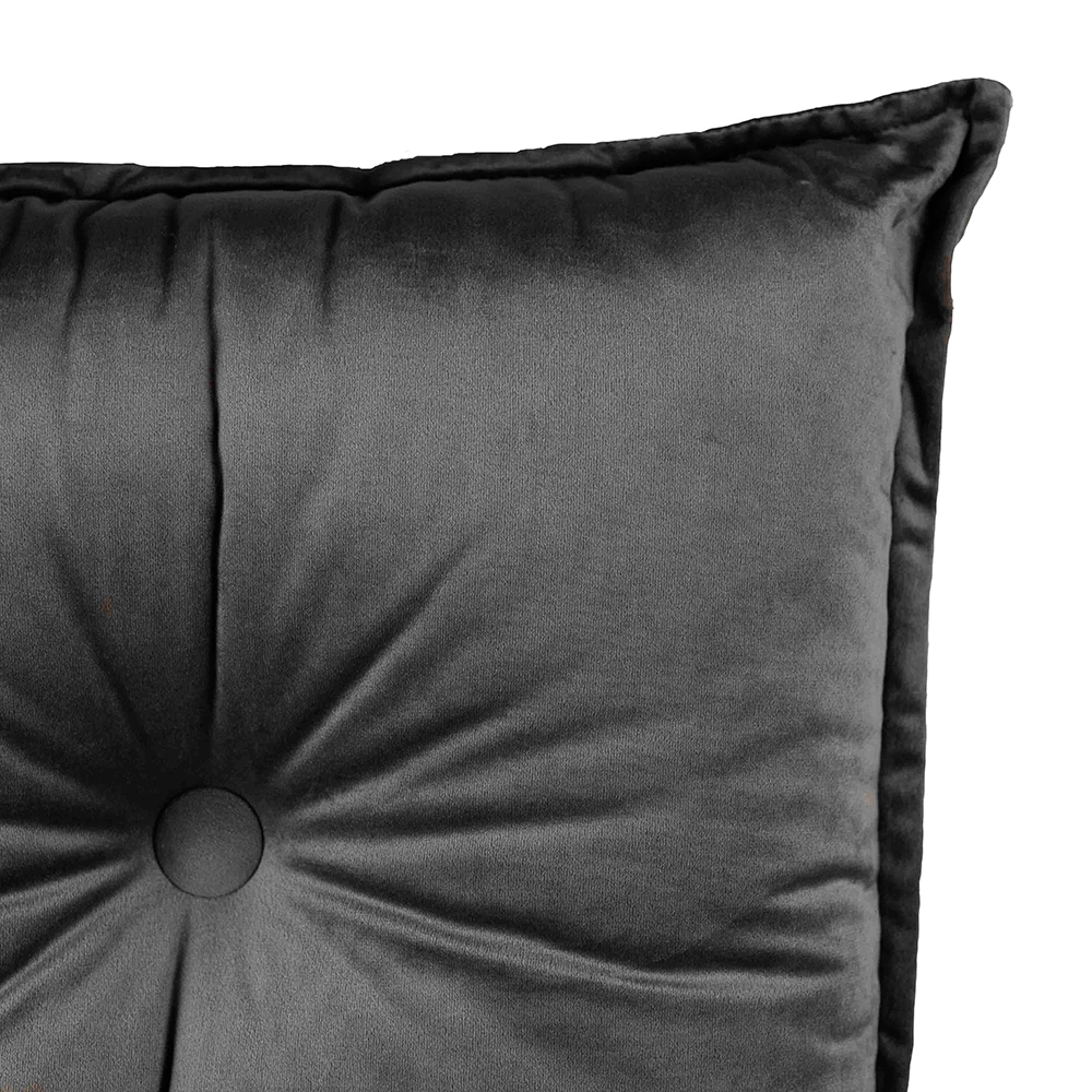Подушка декоративная с пуговицей 45х45 см графит