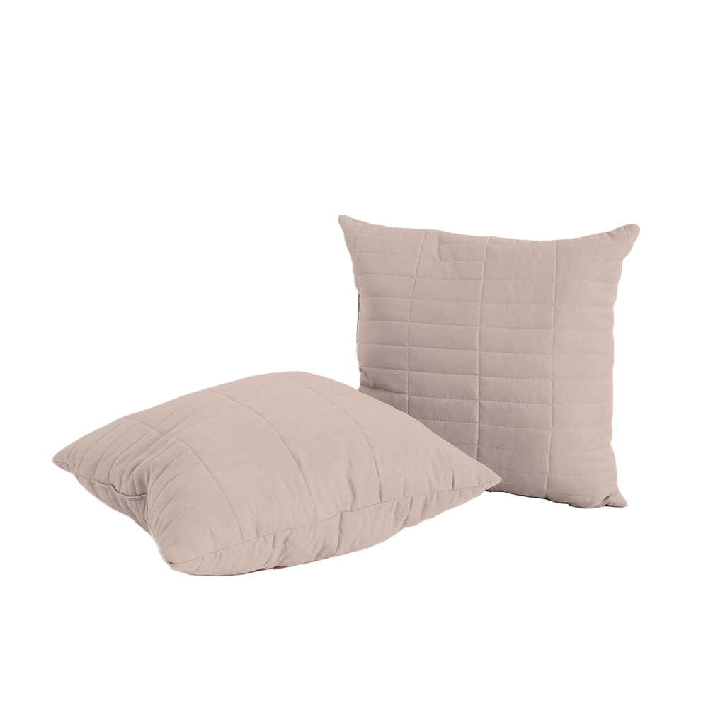 Декоративная подушка KyuAr 45х45 см серо-бежевая