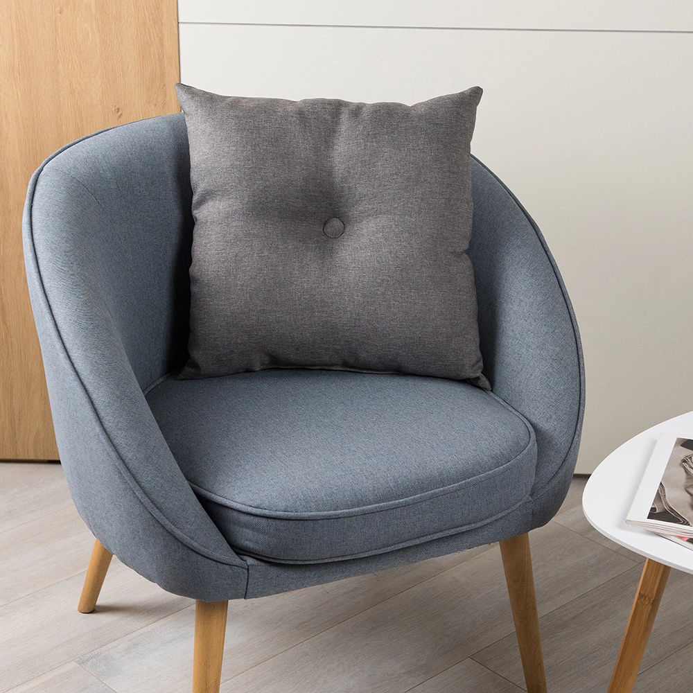 Подушка декоративная BOSFOR рогожка серая 45х45 см