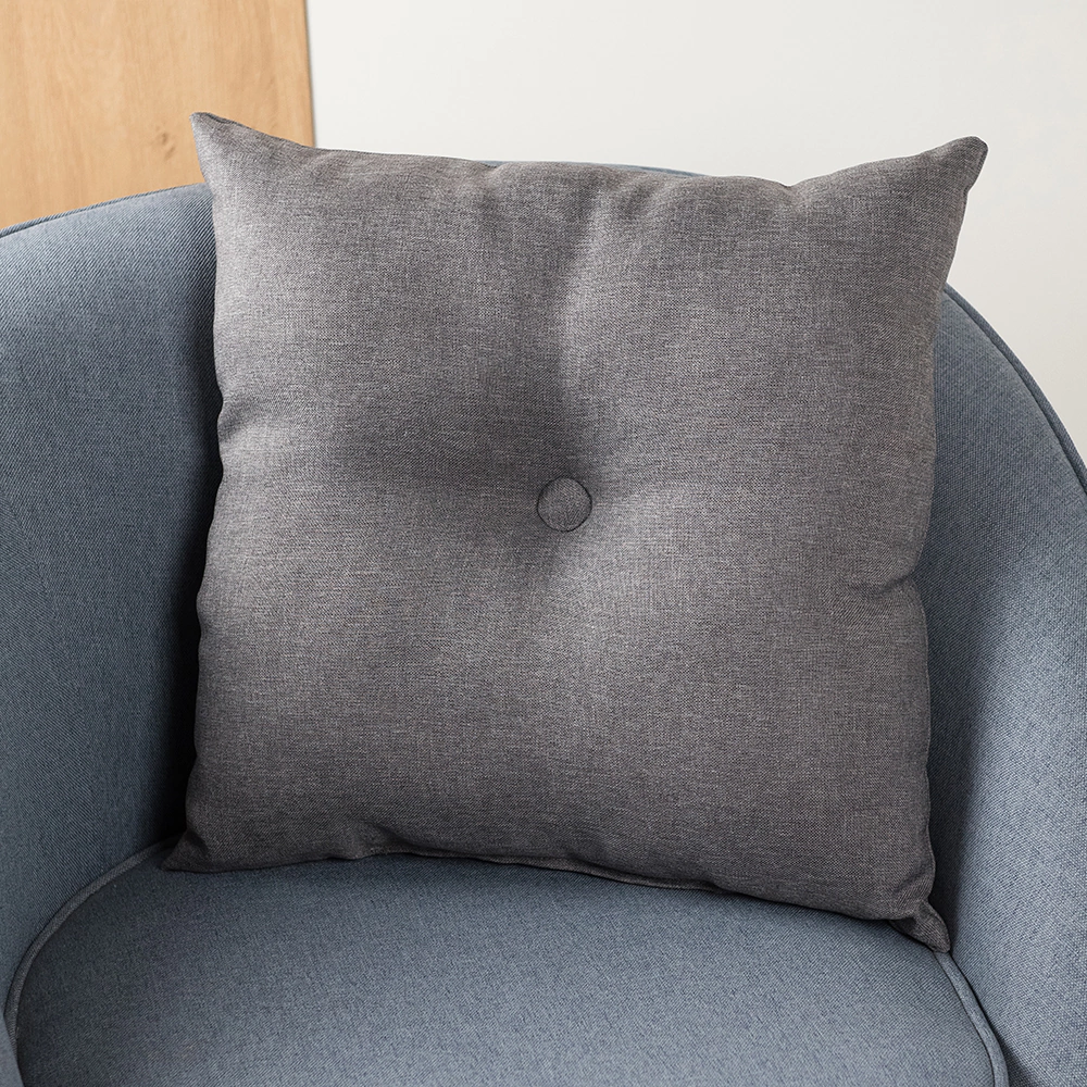 Подушка декоративная BOSFOR рогожка серая 45х45 см