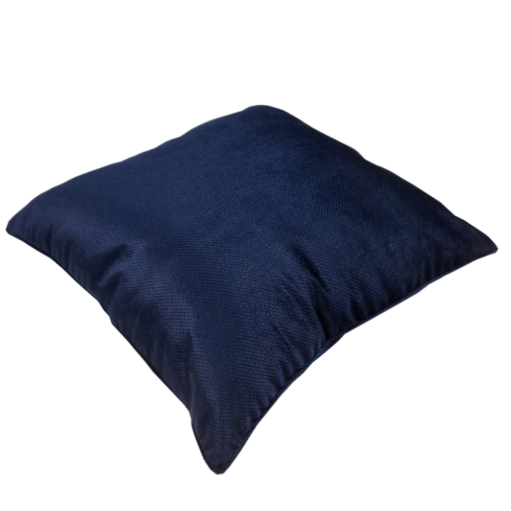 Подушка декоративная Грид темно-синяя 45х45 см