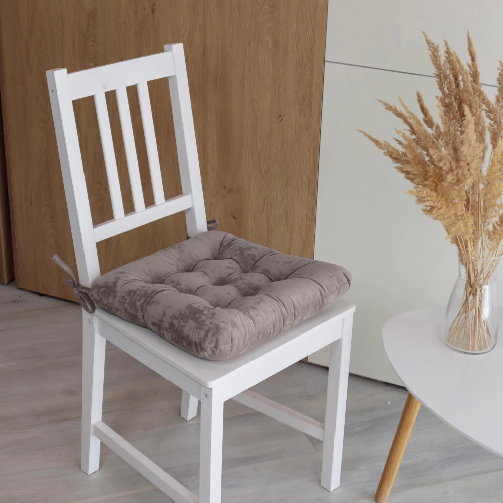 Подушка-сидушка ASTI 40х36 см серо-бежевая