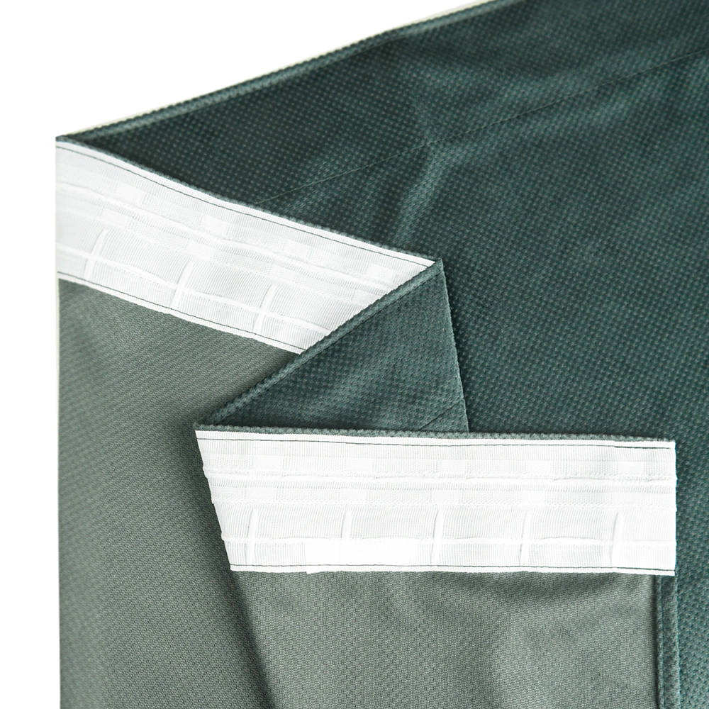 Штора Грид 145х280 см оливковая