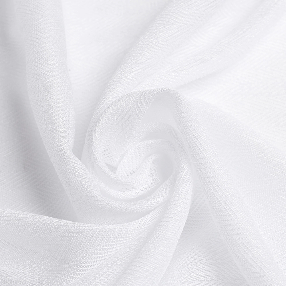 Тюль Лен Елочка 300х270 см белый