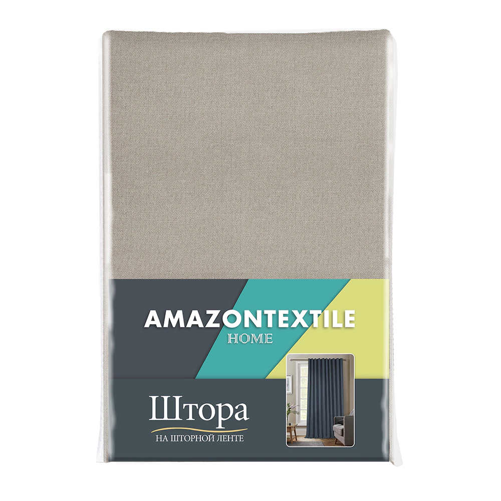 Штора Блэкаут 100% Sense 200х280 см светло-бежевая