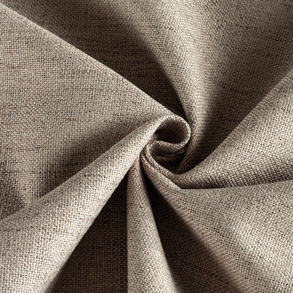 Штора Лен Блэкаут 100% Монако 200х270 см коричневая