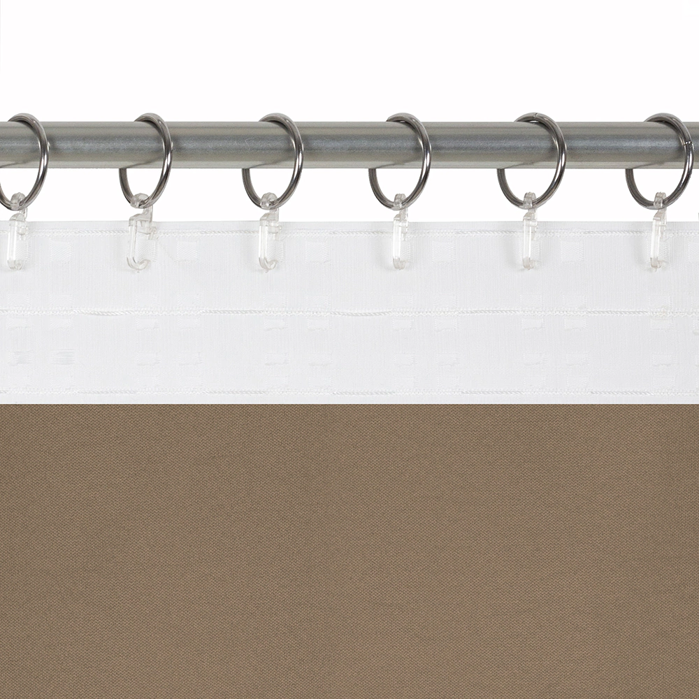 Штора Канвас 200х280 см коричневая