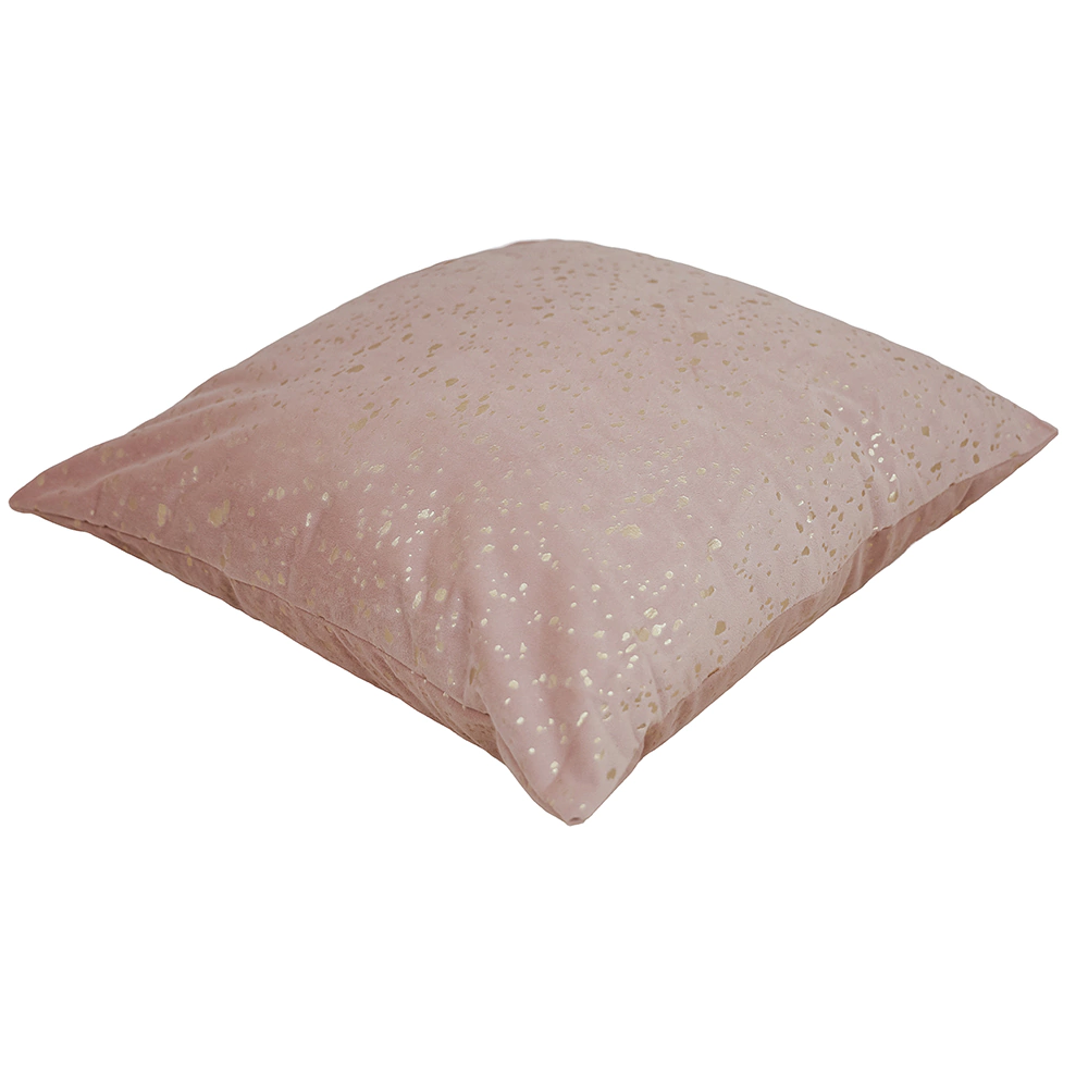 Подушка декоративная Капли 45х45 розовая
