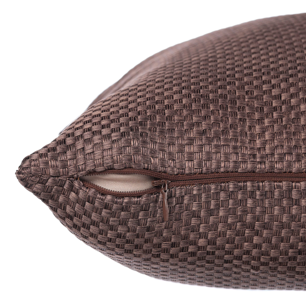 Наволочка Рогожка 40х40 см коричневая 2 шт