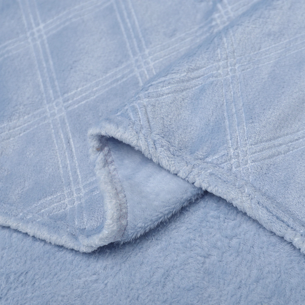 Плед Линии 150х200 см голубой