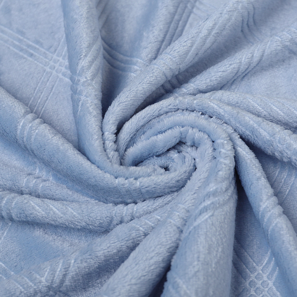 Плед Линии 150х200 см голубой