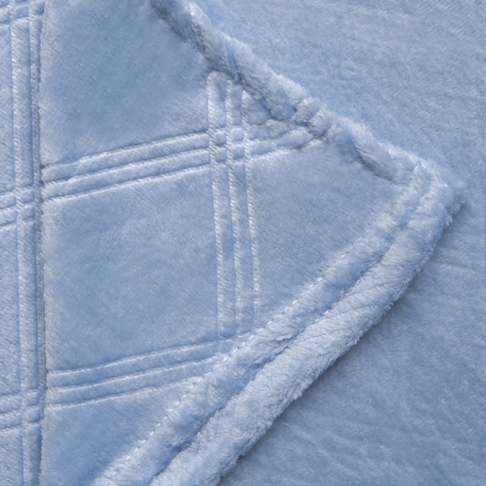 Плед Линии 150х200 см голубой