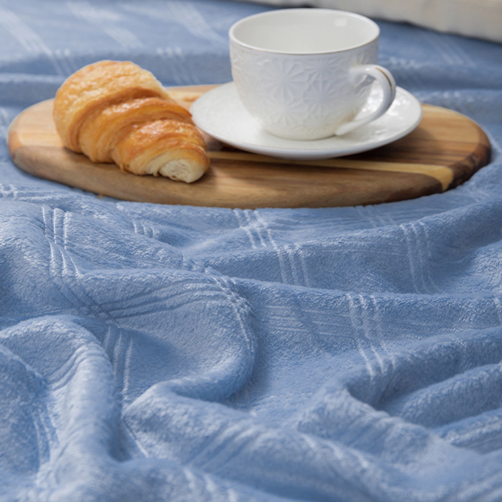 Плед Линии 150х200 см голубой