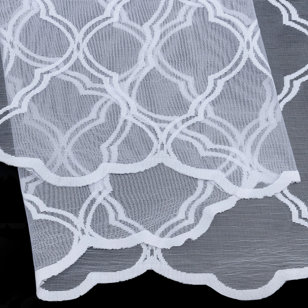 Тюль Сетка жаккард 300х260 см белый