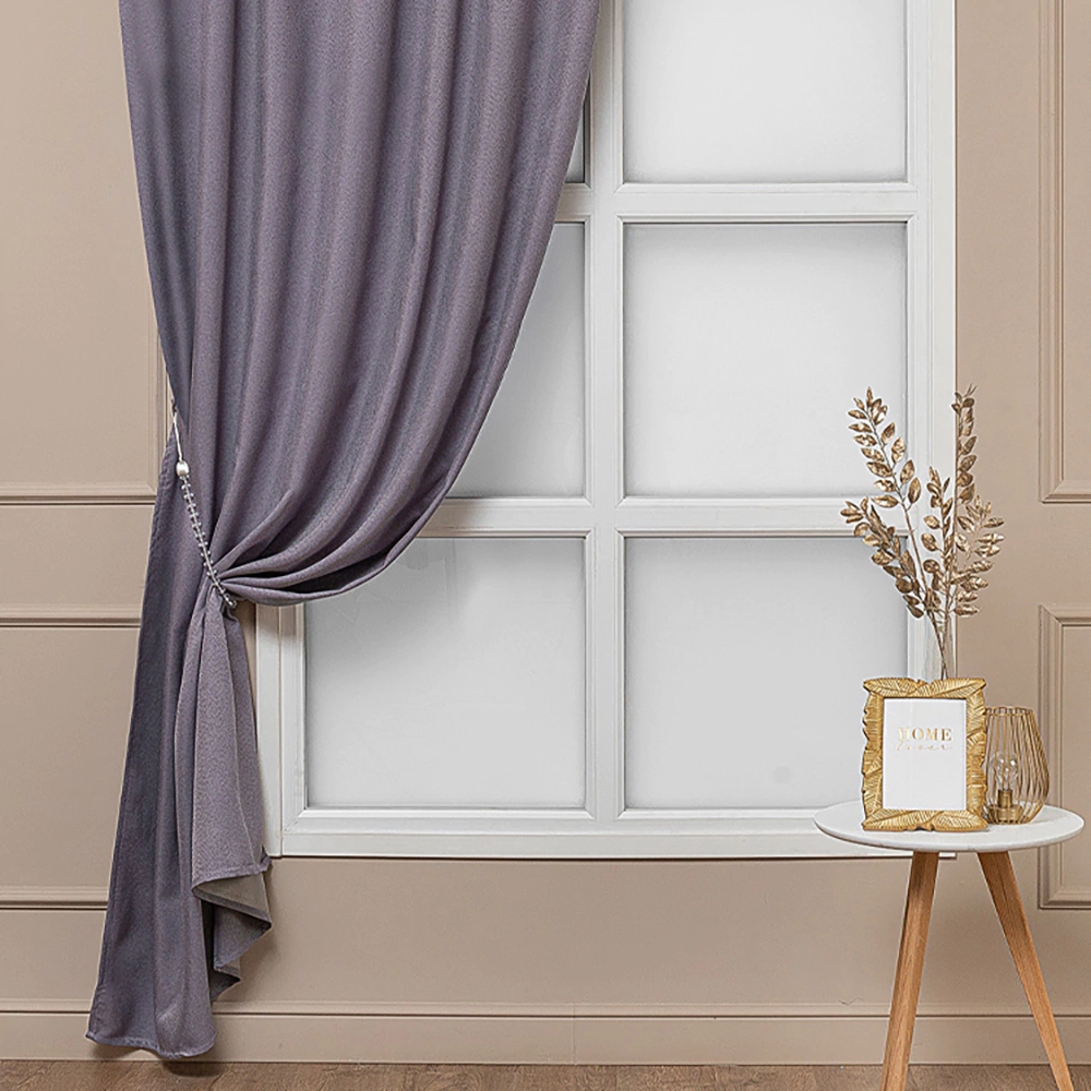 Штора Блэкаут 80% Эко лен 160х260 см лаванда