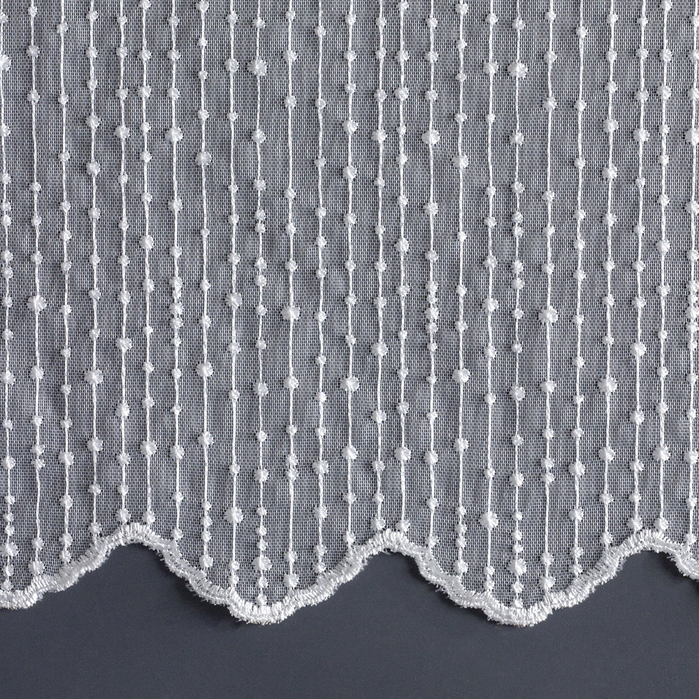 Тюль Точки 300х280 см белый