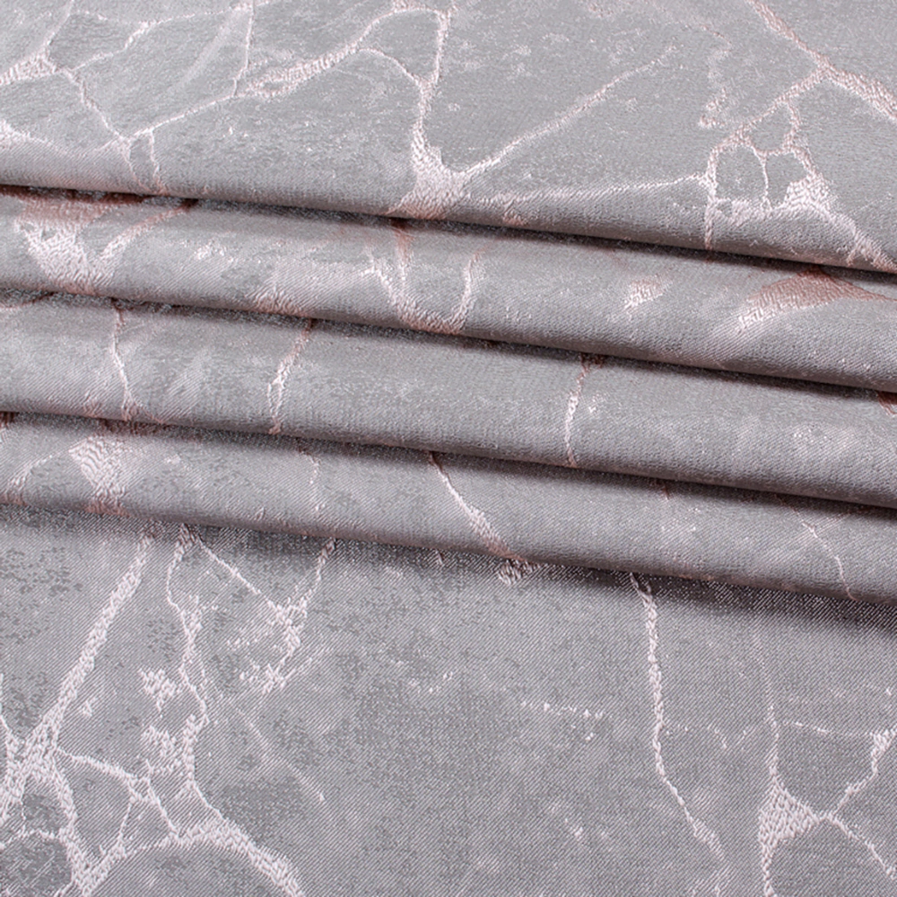 Штора Мрамор 160х280 см коричневая