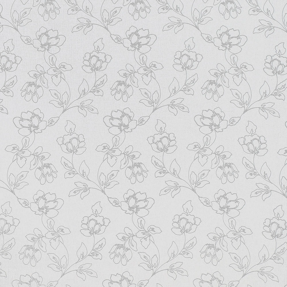 Тюль Лен Пионы 300х270 см белый