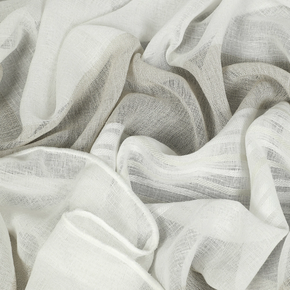 Тюль Лен Песок 300х270 см бежевый