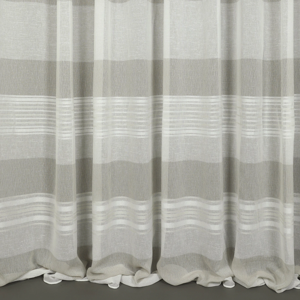 Тюль Лен Песок 300х270 см бежевый