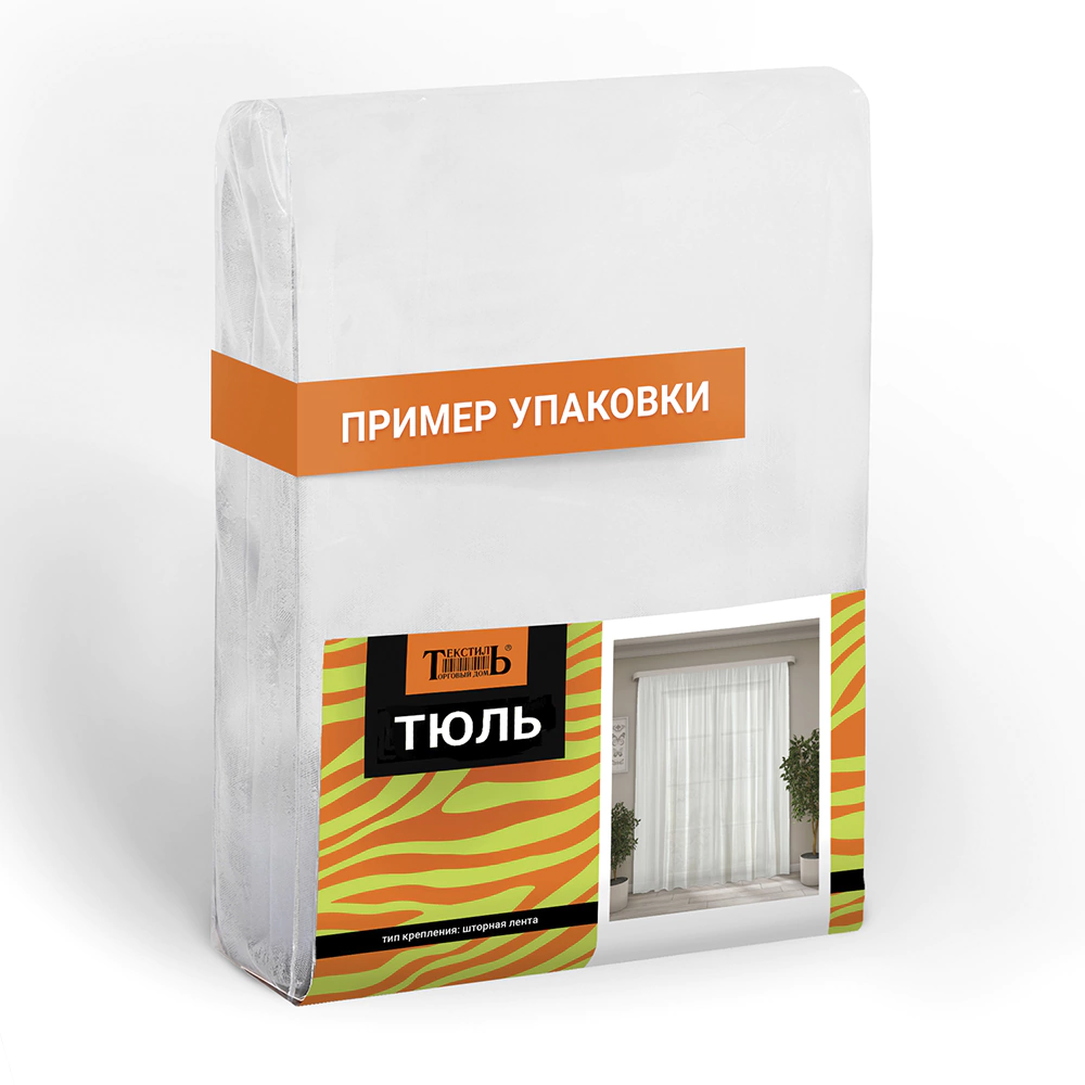 Тюль Лен Песок 300х270 см бежевый