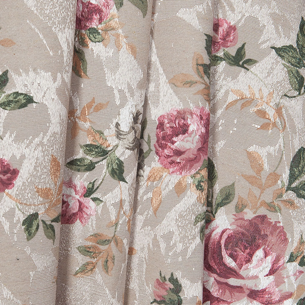 Штора Розы 140х250 см бежевая